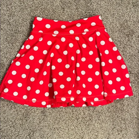 Disney Minnie Mouse Red and White Polka Dot Skater Skirt - Picture 7 of 7